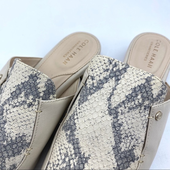 𝅺COLE Haan Grand Series Ryan Mule in Pumice Stone Color sz 7B - Picture 8 of 16
